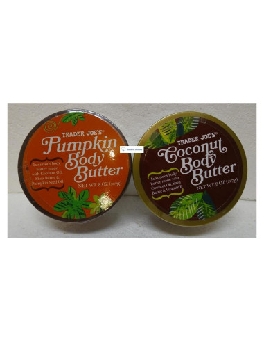 Mantequilla Corporal Trader Joe's Calabaza y Coco 454g (2 Tarros)