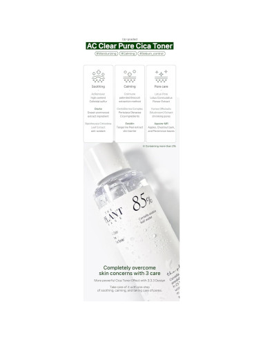 Toner Facial CICA AC Clear The Plant Base 195ml - Piel Grasa