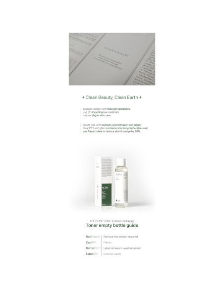 Toner Facial CICA AC Clear The Plant Base 195ml - Piel Grasa