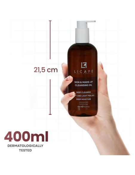 Aceite Desmaquillante Doble Fase Licape 400ml Niacinamida