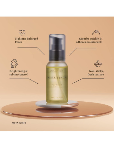 Suero de Poros METAFORET Limón Negro 50ml Niacinamida