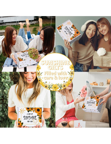 Cesta de Regalo de Girasoles Jjyee - Spa para Mujeres 10 Pcs