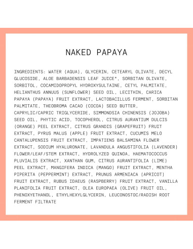 Limpiador Facial Hidratante Kinship Naked Papaya 177 g