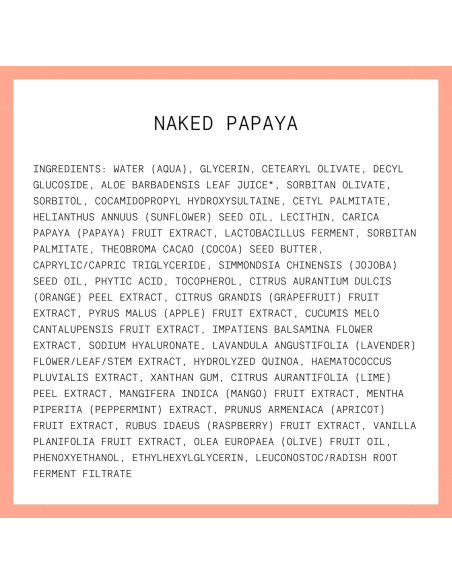 Limpiador Facial Hidratante Kinship Naked Papaya 177 g