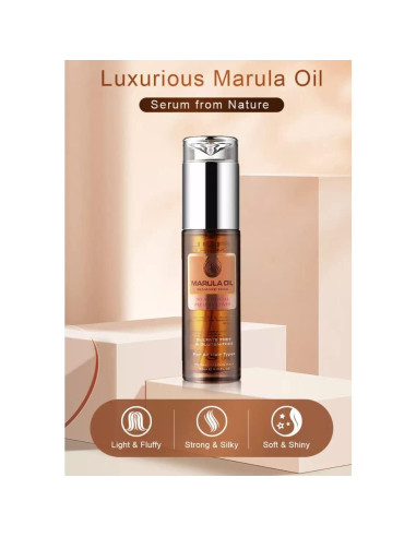 Aceite de Marula KizaiaCare 100% Puro 181g - Hidratante Facial y Capilar