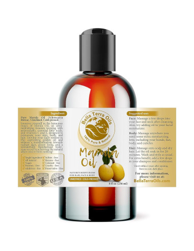 Aceite de Marula Bella Terra 236.6 ml - Piel Radiante y Suave