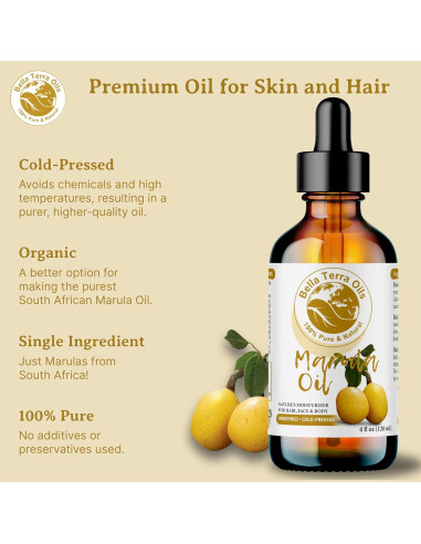 Aceite de Marula Bella Terra 236.6 ml - Piel Radiante y Suave