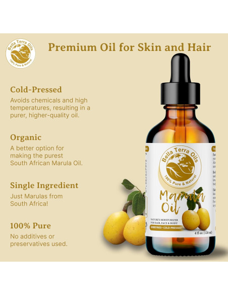 Aceite de Marula Bella Terra 236.6 ml - Piel Radiante y Suave