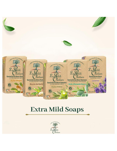 Jabón Surgras Extra Suave Le Petit Olivier 250g Aceite de Argán