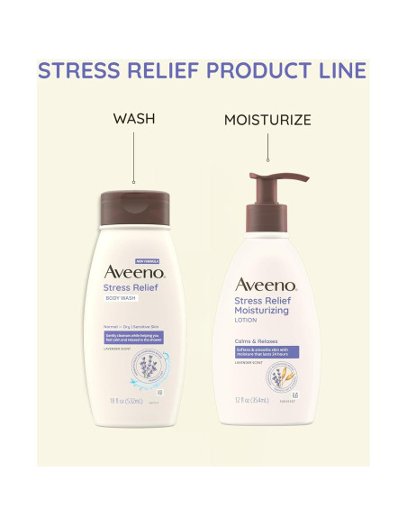 Gel de Ducha Aveeno 975 ml Alivio del Estrés Lavanda Piel Sensible Gel de Ducha Aveeno 975 ml Alivio del Estrés Lavanda Piel Sensible