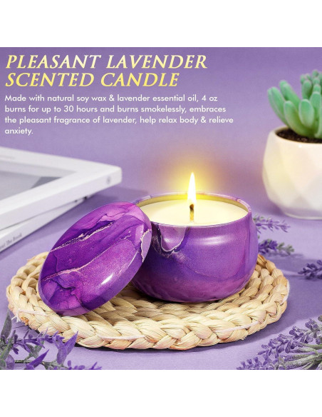 Canasta de Regalos de Spa Qinline para Mujeres - Lavanda Canasta de Regalos de Spa Qinline para Mujeres - Lavanda