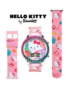 Reloj Digital Hello Kitty Accutime para Niñas Correa Rosa 2