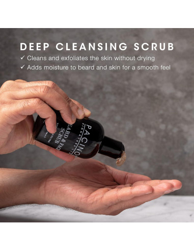 Exfoliante Facial y de Barba Pacinos 156 g - Aloe Vera y Árbol de Té