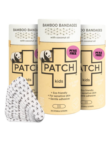 Tiras Adhesivas de Bambú PATCH 25 Unidades con Aceite de Coco