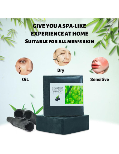 Jabón Natural de Carbón Activado Yoniagood 300g - Limpieza Suave