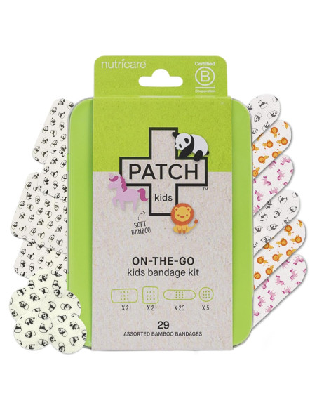 Kit de Vendas Hipoalergénicas de Bambú Patch Kids 29 Unidades