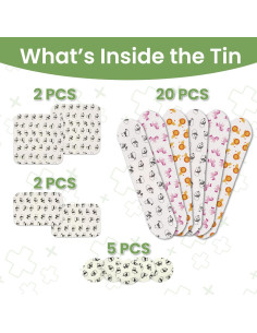 Kit de Vendas Hipoalergénicas de Bambú Patch Kids 29 Unidades 2