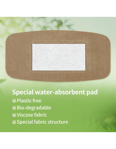 Vendajes de Bambú EcoFrenzy 140 Unidades Hipoalergénicos