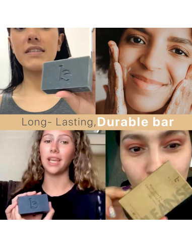 Jabón Facial de Carbón Beauty by Earth - 117g Natural Orgánico