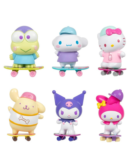 Set de 6 Figuras Hello Kitty y Amigos Jazwares - 10 cm