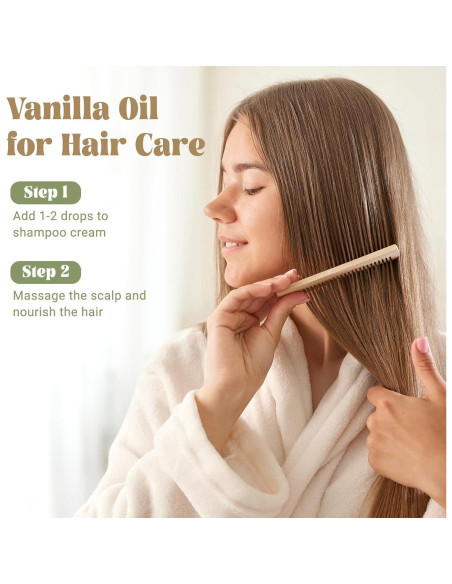 Aceite Esencial de Vainilla EUQEE 118ml - Aroma Natural para Difusor y Masaje Aceite Esencial de Vainilla EUQEE 118ml - Aroma Natural para Difusor y Masaje