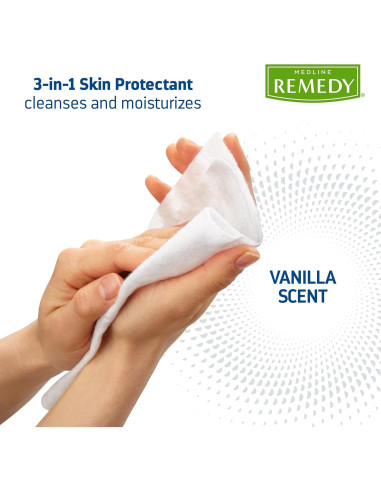 Toallitas Húmedas Medline Remedy 3-en-1 32 Paquetes 20x20 cm