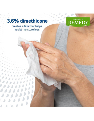Toallitas Húmedas Medline Remedy 3-en-1 32 Paquetes 20x20 cm