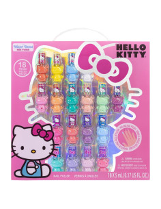 Set de 18 Esmaltes de Uñas a Base de Agua Hello Kitty