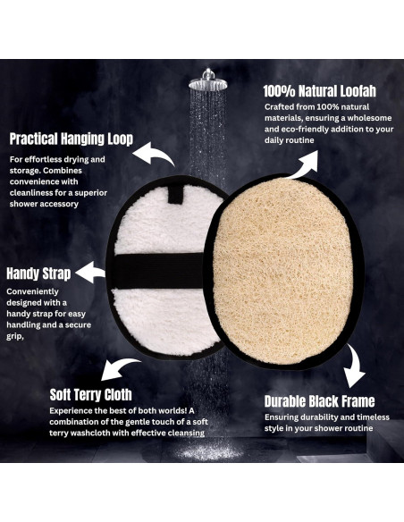 Esponja de Lufa Natural para Hombres - Exfoliante Ecológico 85g