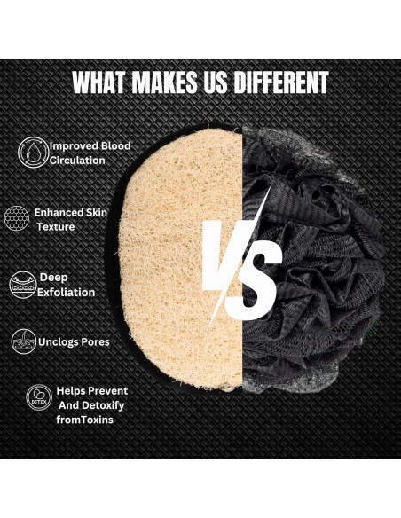 Esponja de Lufa Natural para Hombres - Exfoliante Ecológico 85g