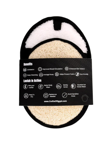 Esponja de Lufa Natural para Hombres - Exfoliante Ecológico 85g