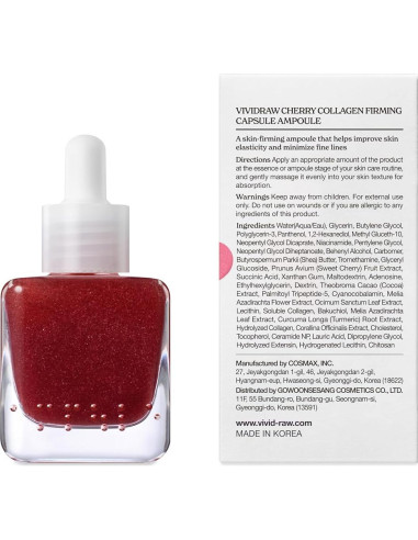 Suero Antienvejecimiento Vividraw Colágeno de Cereza 40ml