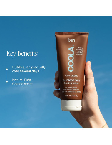 Loción Bronceadora Orgánica COOLA 177 ml Piña Colada