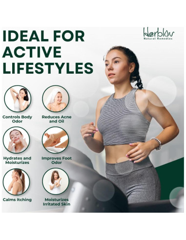 Jabón Natural de Árbol de Té Herblov 108g - Limpiador Facial y Corporal