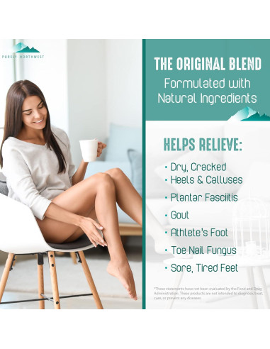 Baño de pies Purely Northwest 0.45 kg con aceite de árbol de té