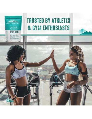 Baño de pies Purely Northwest 0.45 kg con aceite de árbol de té