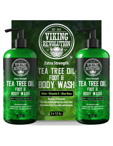 Jabón de Ducha Viking Revolution 355 ml - Aceite de Árbol de Té