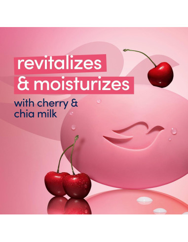Jabón de Belleza Dove Revitalizante Cereza y Chía 6x106g