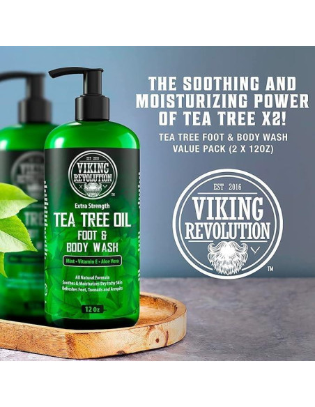 Jabón de Ducha Viking Revolution 355 ml - Aceite de Árbol de Té Jabón de Ducha Viking Revolution 355 ml - Aceite de Árbol de Té