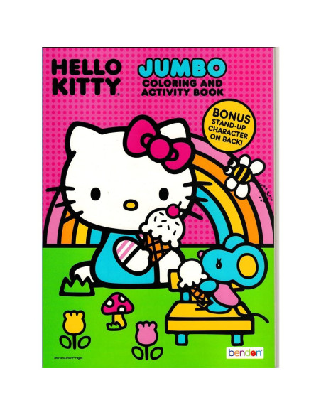 Conjunto de Libros para Colorear Hello Kitty con Stickers y Llavero