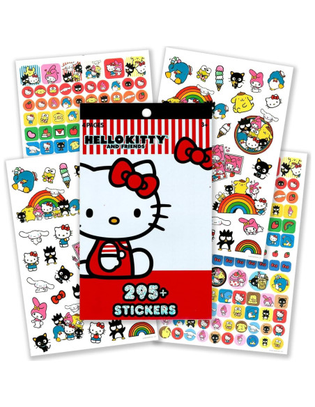 Conjunto de Libros para Colorear Hello Kitty con Stickers y Llavero