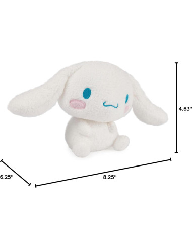 Peluche Cinnamoroll GUND 15 cm Blanco Suave para Niños