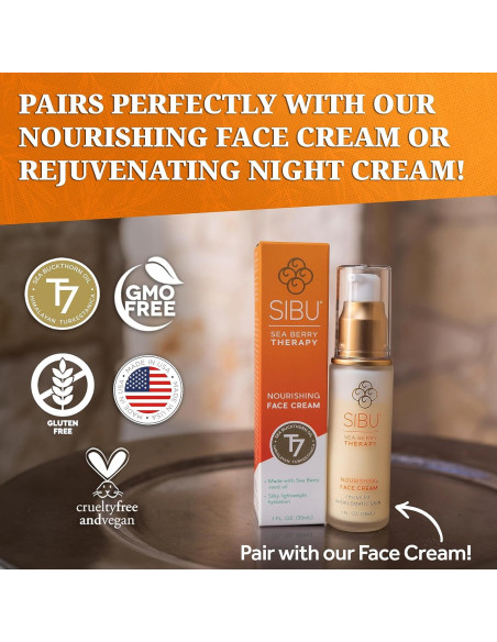 Suero Facial Hidratante Sibu 30ml - Ácido Hialurónico y Espino Marino