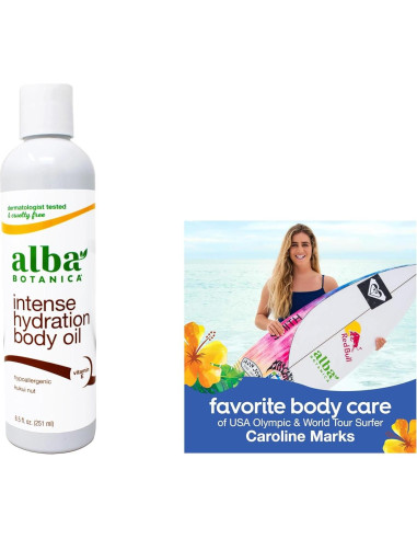 Aceite Corporal Hidratante Alba Botanica 250 ml - Nuez Kukui