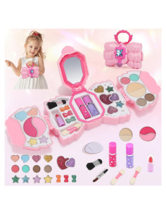 Kit de Maquillaje Infantil Topsolid Rosa Lavable 15x15 cm