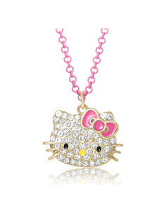 Collar Colgante Hello Kitty Sanrio Ajustable 40.64 cm Rosa