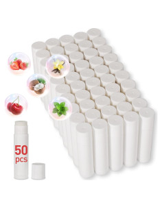 Bálsamo Labial Natural DMSKY 50 Unidades 5 Sabores Hidratante