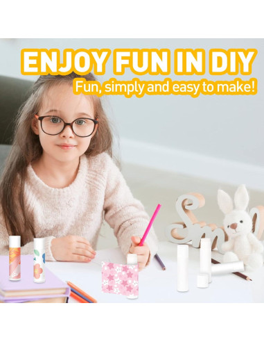 Bálsamo Labial Natural DMSKY 50 Unidades 5 Sabores Hidratante