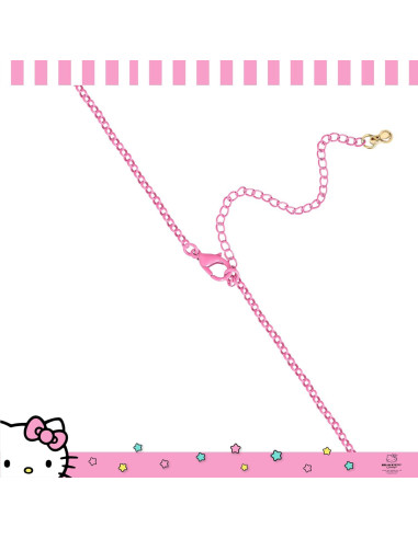 Collar Colgante Hello Kitty Sanrio Ajustable 40.64 cm Rosa