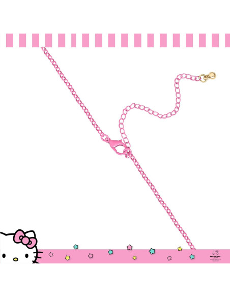 Collar Colgante Hello Kitty Sanrio Ajustable 40.64 cm Rosa